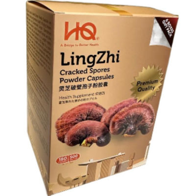 HQ LingZhi Cracked Spores Powder Capsules 30sx6_免税价格_亿点免税