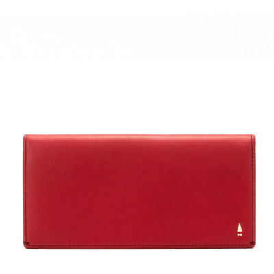 GNOME & BOW Gulliver Cash Coin Long Wallet Women Men (100% Genuine USA Nappa Leather / RFID Blocking)Taupe_免税价格_亿点免税