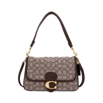 Coach 蔻驰经典标志提花Soft Tabby单肩包