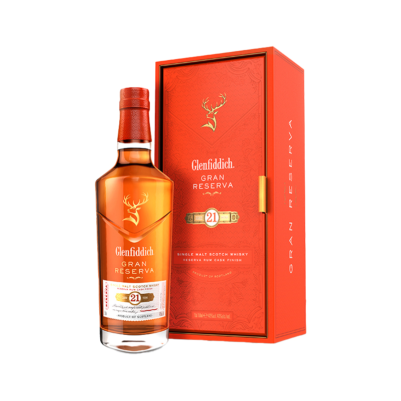 GLENFIDDICH/格兰菲迪 21年璀璨珍藏系列单一麦芽苏格兰威士忌酒700ml（带盒）_免税价格_亿点免税