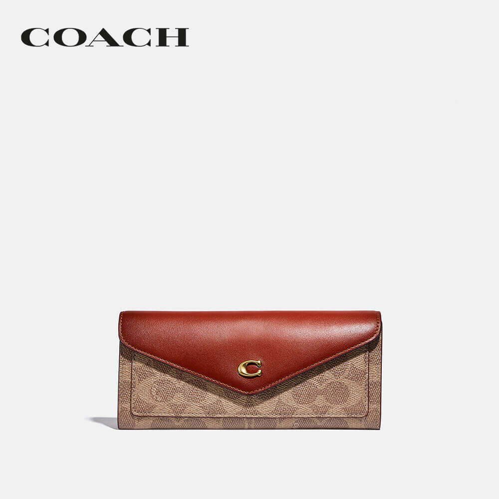 COACH蔻驰女士长款老花信封型钱包_免税价格_亿点免税