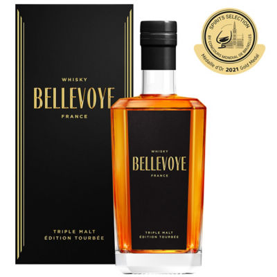 法国 Bellevoye 三重麦芽 威士忌 黑 标 43% 700ML