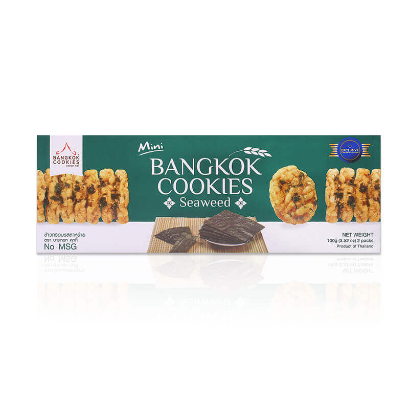 【保税发货】BANGKOK COOKIES海苔味香米米饼100g_免税价格_亿点免税