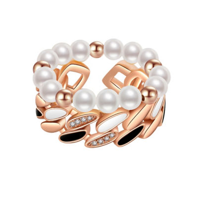 New Yorker Freshwater Pearl Duo Ring WR00103 | Mix&Match_免税价格_亿点免税