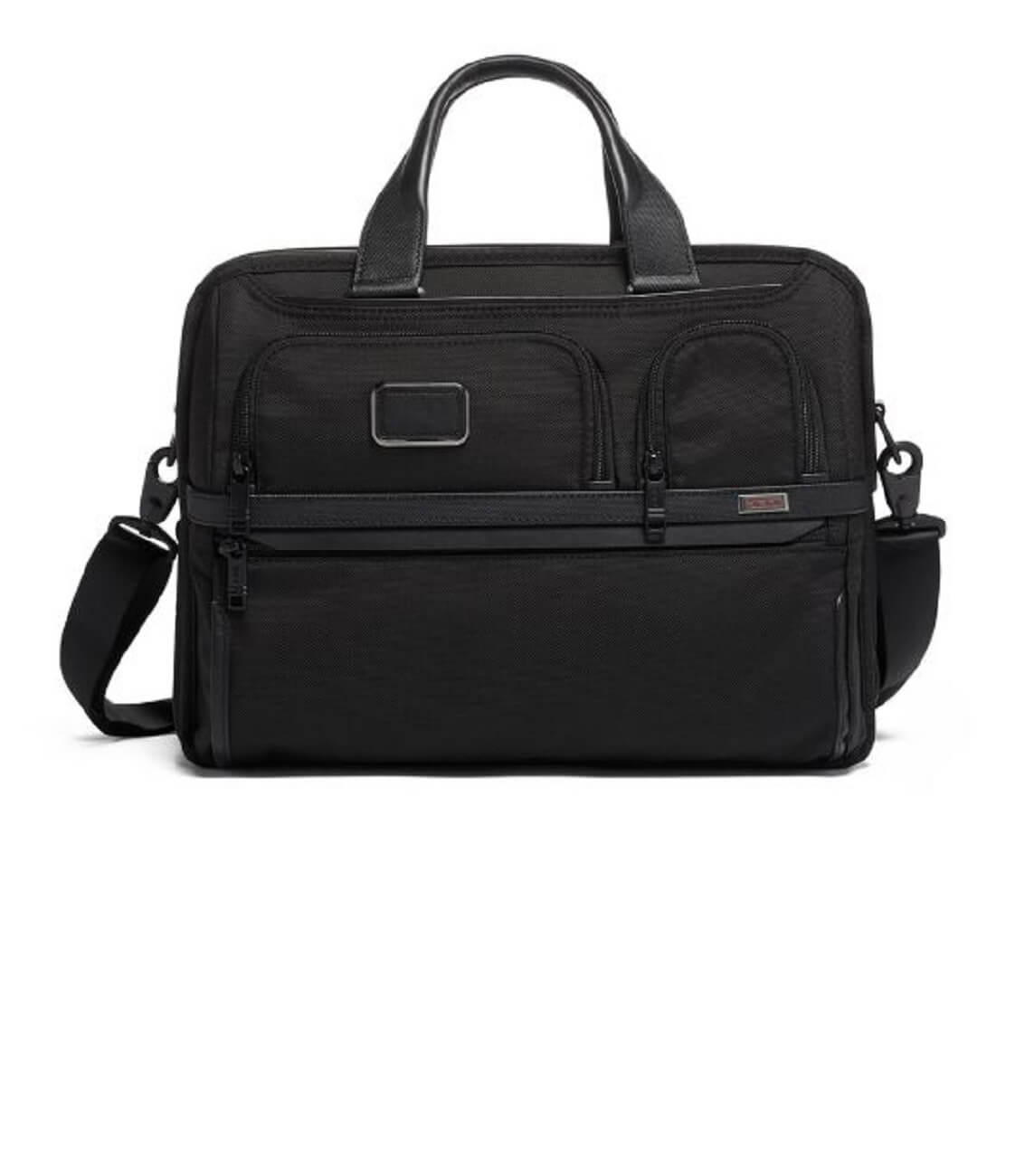 途明TUMI  Expandable Organizer Laptop Brief - Black_免税价格_亿点免税