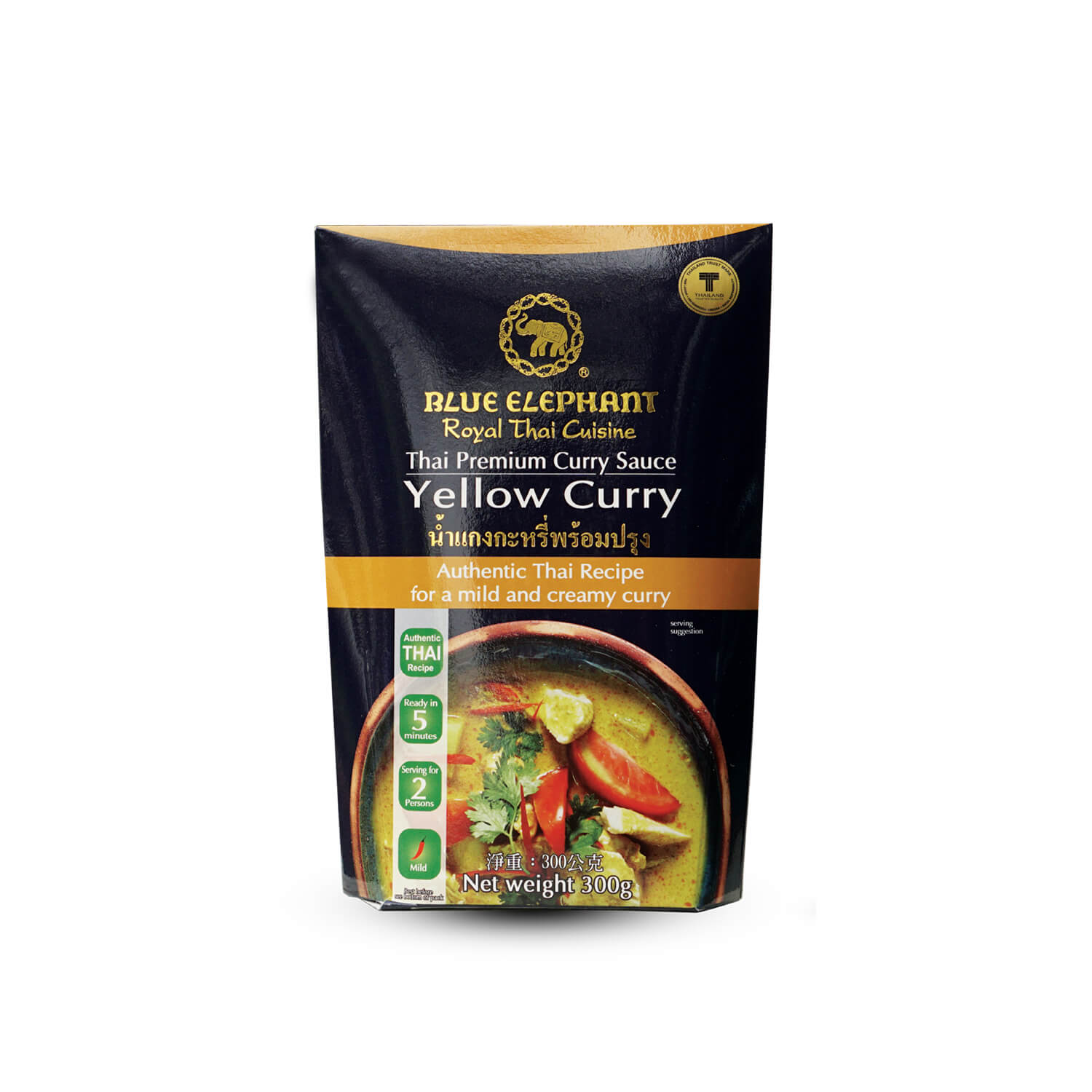 BLUE ELEPHANT Thai Premium Curry Sauce Yellow Curry 300g_免税价格_亿点免税