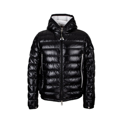 Moncler Galion短款连帽亮面绗缝薄羽绒夹克_免税价格_亿点免税