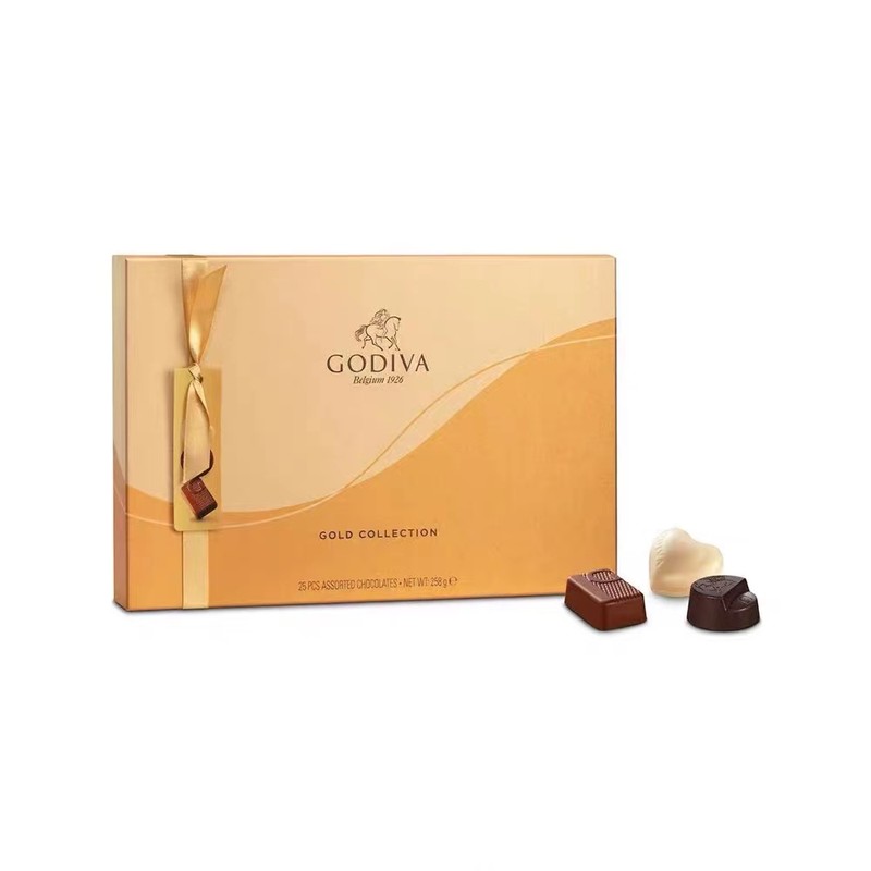 Godiva 歌帝梵金装巧克力礼盒(25颗装)258g_免税价格_亿点免税
