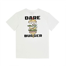 DAREPLAY DAREPLAY #White / Heavy print T-shirts_Burger_L_免税价格_亿点免税