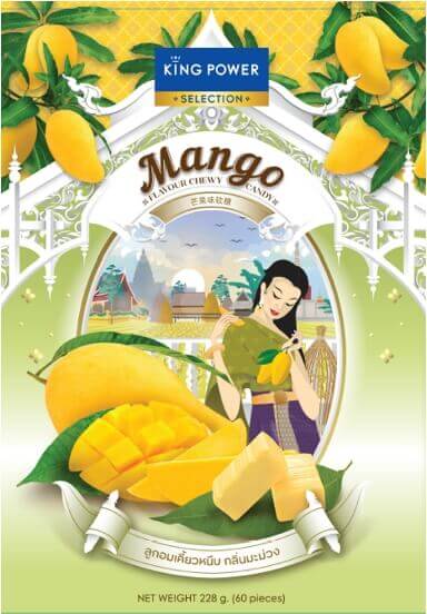 【店庆特惠】KING POWER SELECTION天然芒果糖（60颗/袋） 228g
