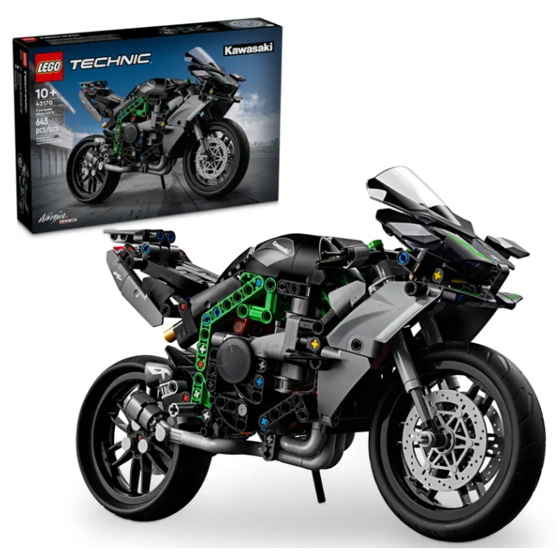 LEGO乐高Kawasaki Ninja H2R 摩托车拼插玩具42170_免税价格_亿点免税