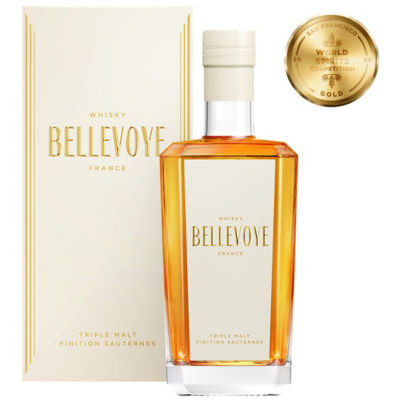 法国 Bellevoye 三重麦芽 威士忌 蓝 标  威士忌 白标 40% 700ML_免税价格_亿点免税