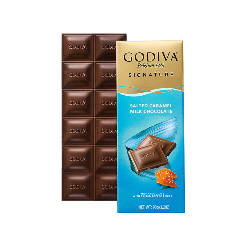 Godiva歌帝梵醇享系列盐味焦糖牛奶巧克力砖_免税价格_亿点免税