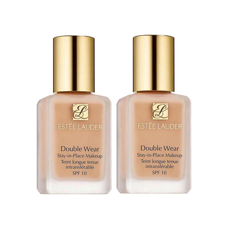 Estée Lauder  雅诗兰黛 Double Wear 持妆粉底液36 SPF10/PA++ 两支装2 x 30ml  1W2 Sand_免税价格_亿点免税