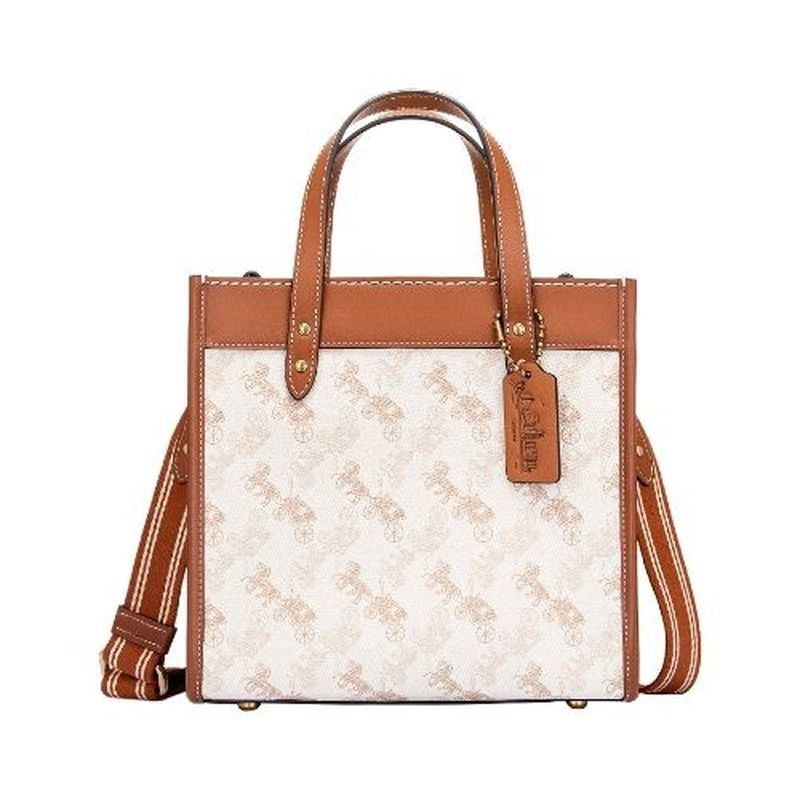 COACH 蔻驰中免独家限定系列马车图案和经典标志22号FIELD托特包CK408 B4VW1_免税价格_亿点免税