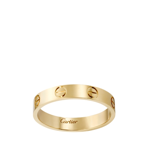 Cartier卡地亚LOVE系列戒指 黄金窄版对戒 单枚_免税价格_亿点免税