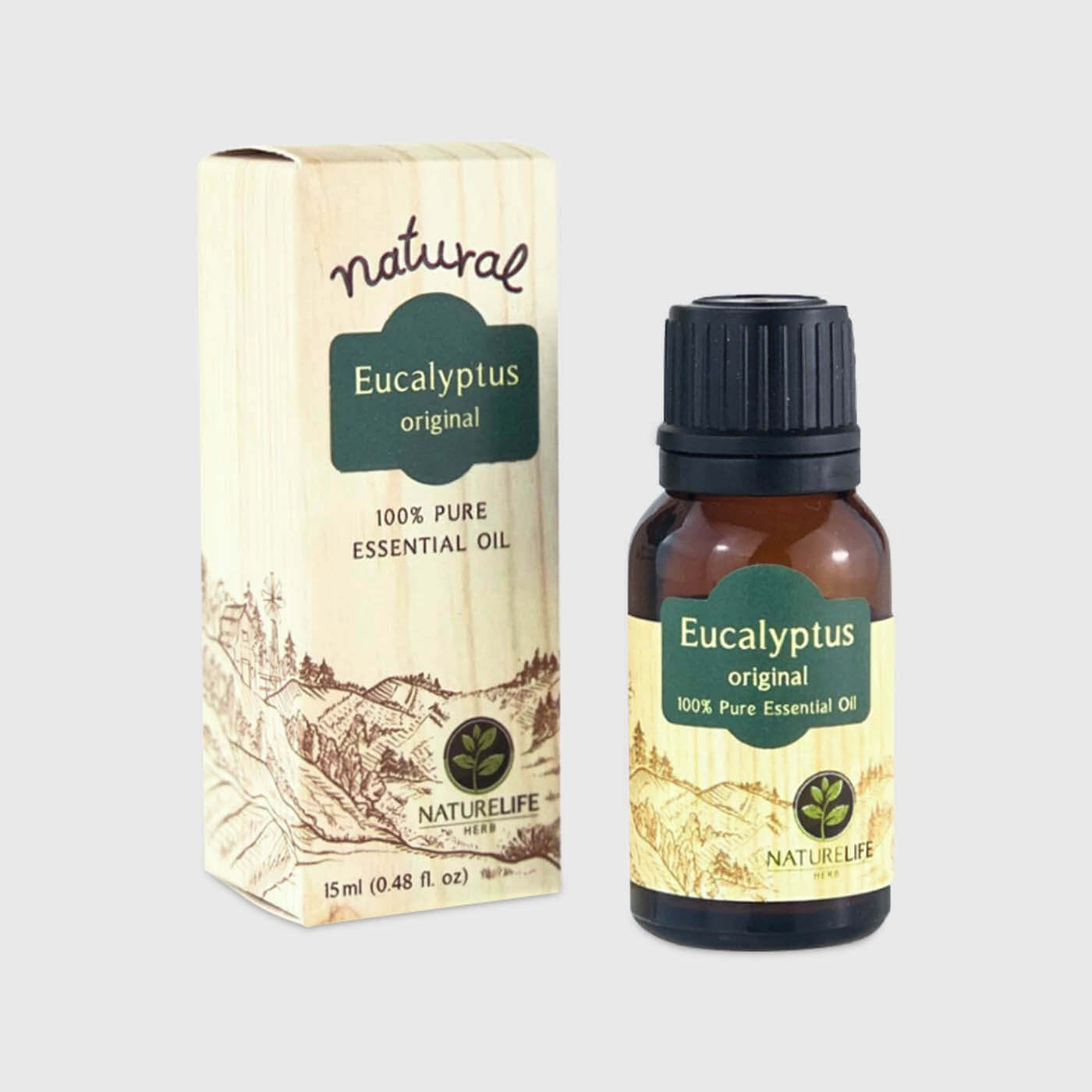 Nature Life Herb / Eucalyptus Pure 100% Oil / 15 ml._免税价格_亿点免税