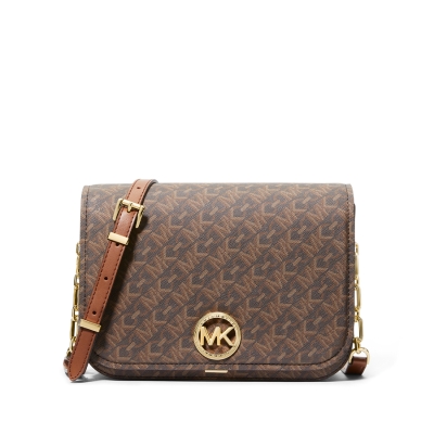 Michael Kors Delancey 中号老花邮差包_免税价格_亿点免税