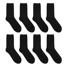 SOCKPIENS #Black / 42g 男士中筒素色袜 8双_免税价格_亿点免税