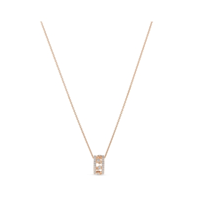De Beers 戴比尔斯Dewdrop18K玫瑰金镶钻项链J5FU05Z00K45_免税价格_亿点免税