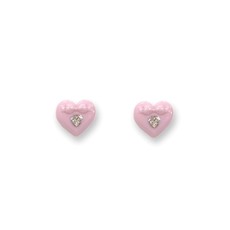 OVTU OVTU #Pink_Candy Ribbon Heart  Earring_免税价格_亿点免税