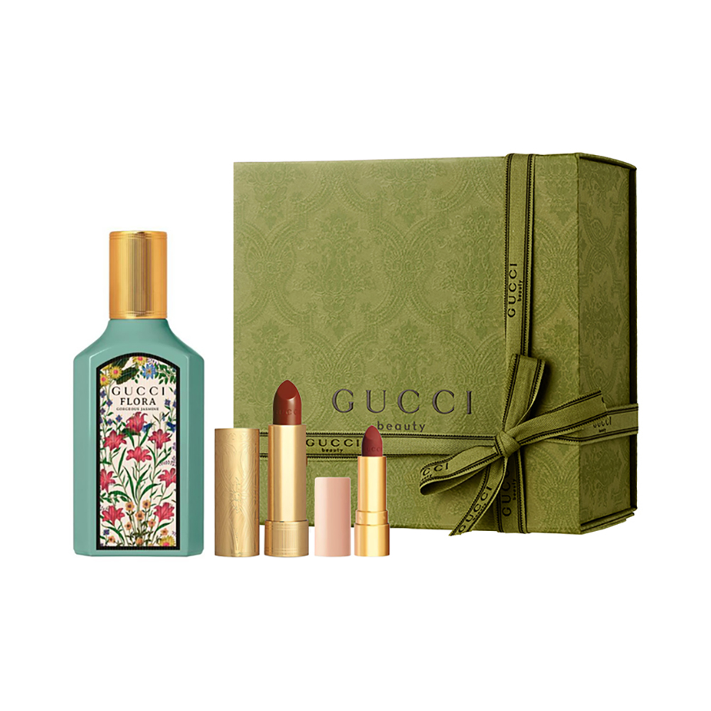 gucci 古驰 绮梦茉莉香水口红礼盒50ml 花香调