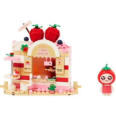 KAKAO FRIENDS KAKAO FRIENDS 甜品店积木拼装草莓蛋糕_APEACH_免税价格_亿点免税