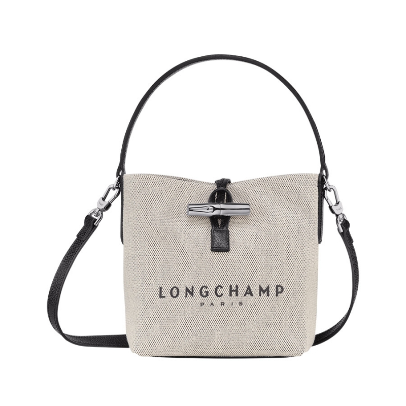 Longchamp 珑骧Essential Toile 水桶包小号_免税价格_亿点免税