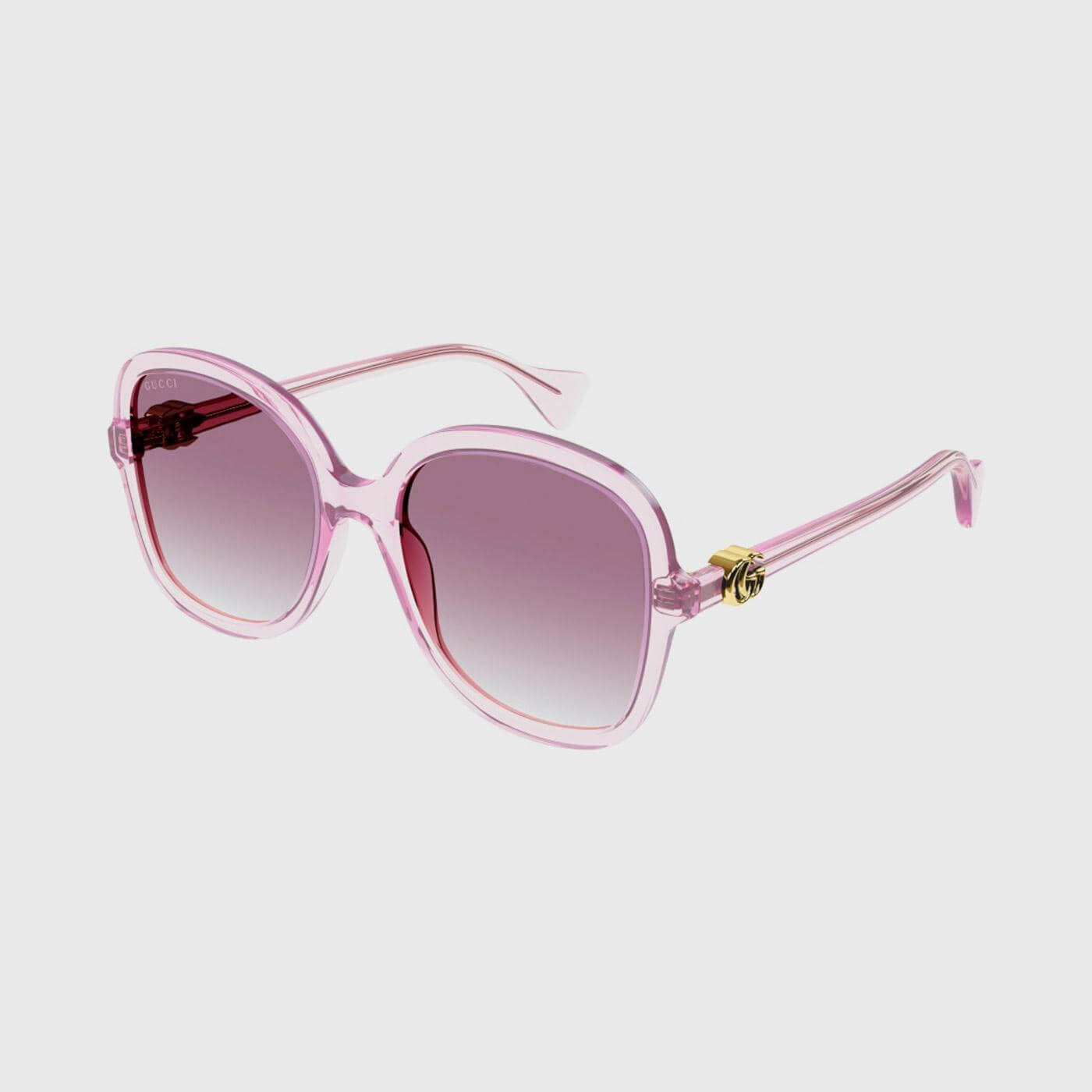 GUCCI MINI RUNNING ACETATE SHINY TRANSPARENT PASTEL PINK/VIOLET 56_免税价格_亿点免税