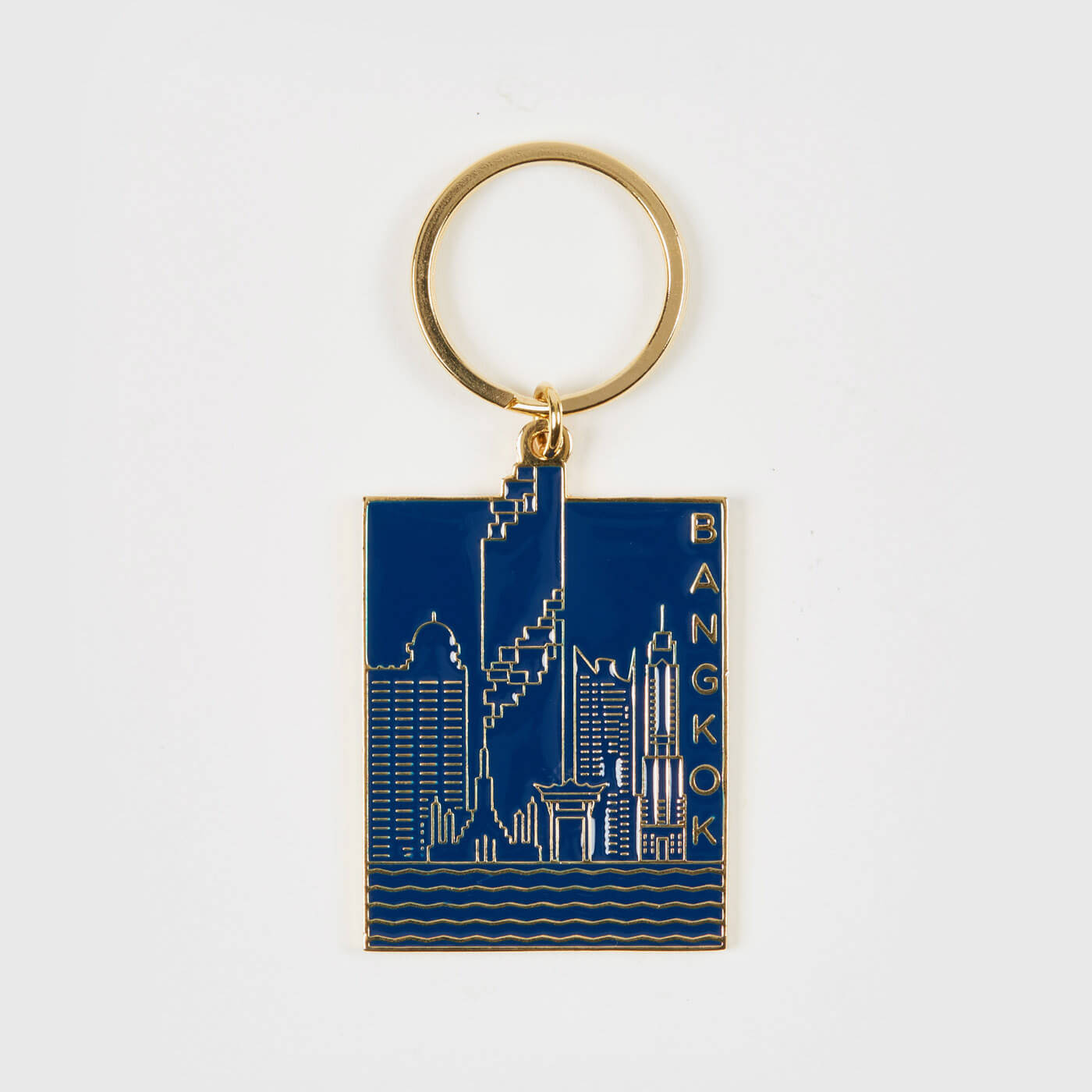 Mahanakhon SkyWalk Keychain Rainbow and Night Navy_免税价格_亿点免税