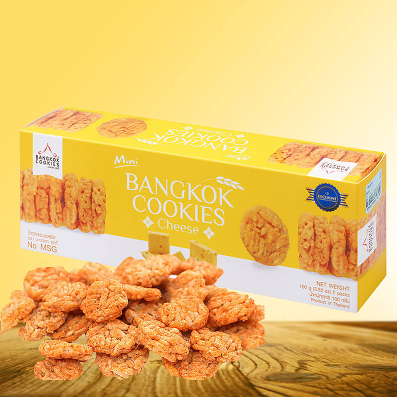 BANGKOK COOKIES奶酪味香米米饼100g_免税价格_亿点免税