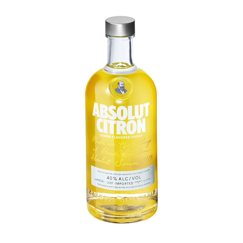 绝对（Absolut） 伏特加 洋酒 40度 柠檬味 700ml 瓶:700ml_免税价格_亿点免税