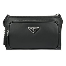 普拉达/PRADA  #BLACK / LEATHER BELT BAG_男士