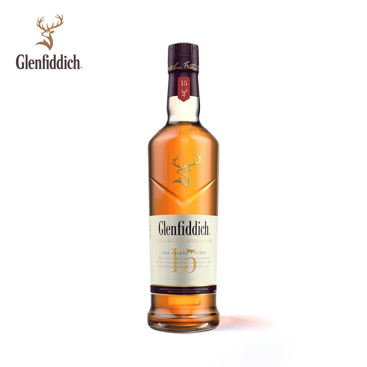 格兰菲迪15年单一麦芽苏格兰威士忌酒 700ml_免税价格_亿点免税