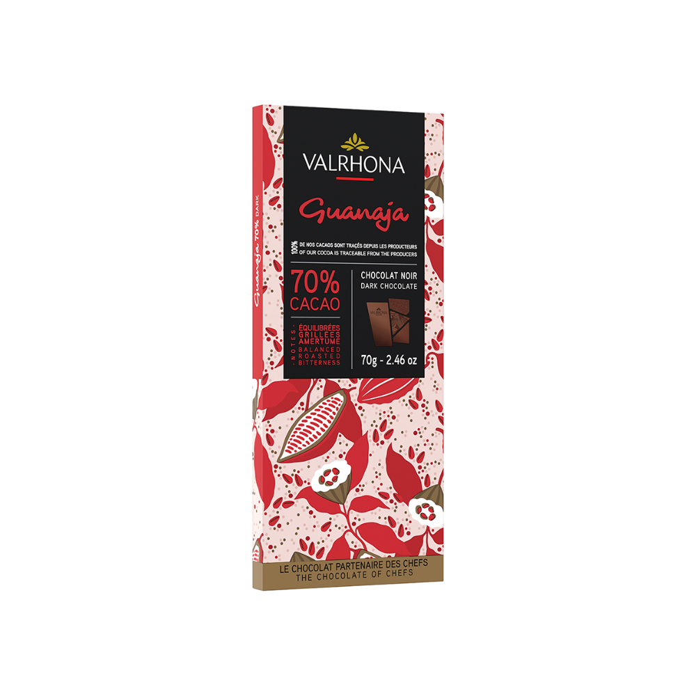 VALRHONA 法芙娜 圭那亚苦味黑巧克力排（70%） 70g