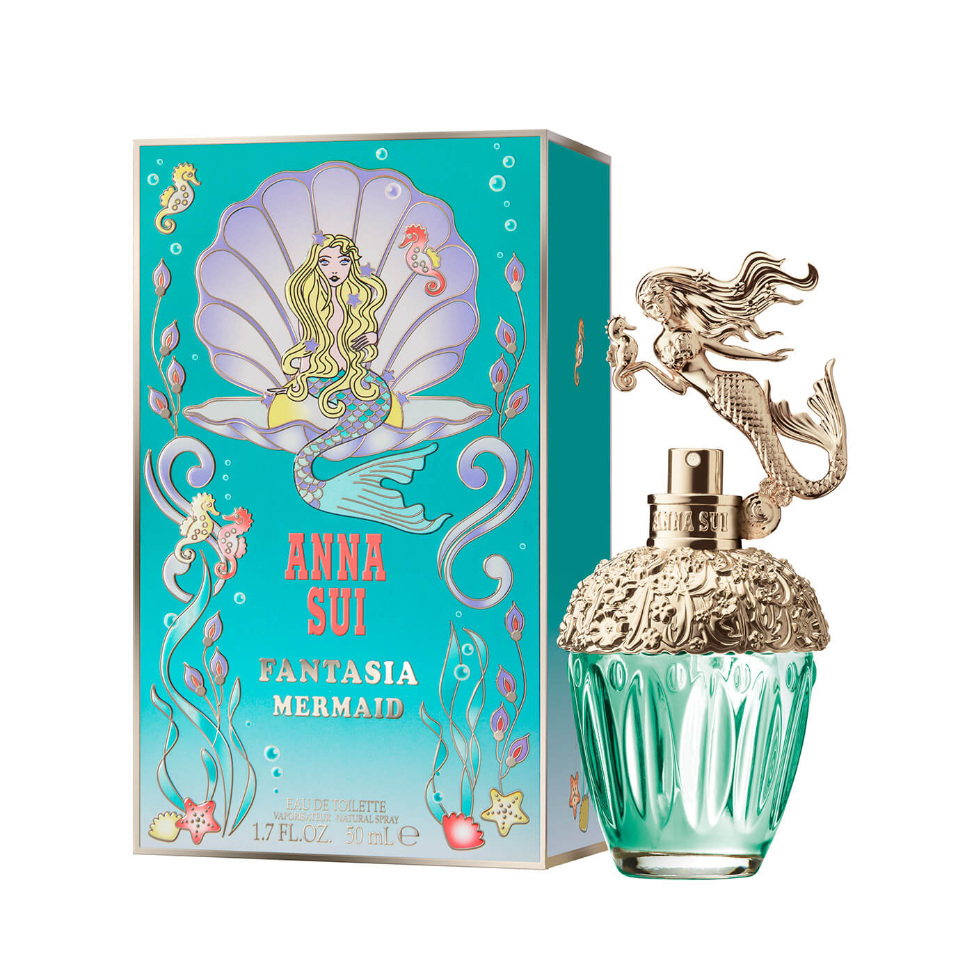 安娜苏 ANNA SUI Fantasia Mermaid 淡香水 50ml_免税价格_亿点免税