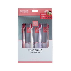 PERIOE 粉红盐美白 牙刷 4个