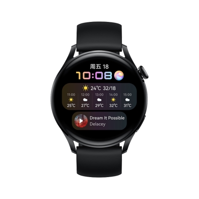 HUAWEI WATCH 3 GLL-AL30 46mm 黑色氟橡胶表带_免税价格_亿点免税