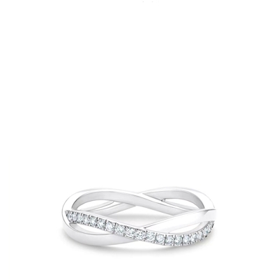 De Beers  戴比尔斯Bands18K白金镶钻戒指J1FU07Z00W52_免税价格_亿点免税