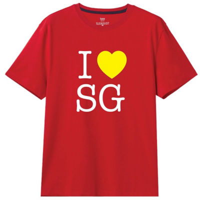 Giordano Men I Love SG Printed T-Shirt_免税价格_亿点免税