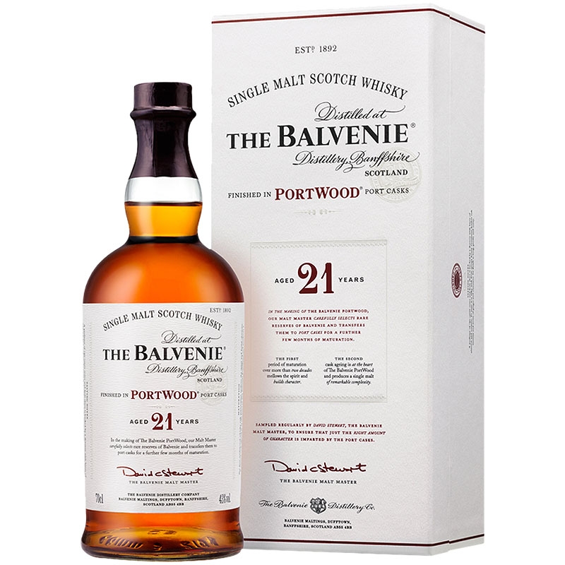 Balvenie 百富21年波特桶单一麦芽威士忌 700毫升 | The Balvenie Portwood 21YO 700ml_免税价格_亿点免税