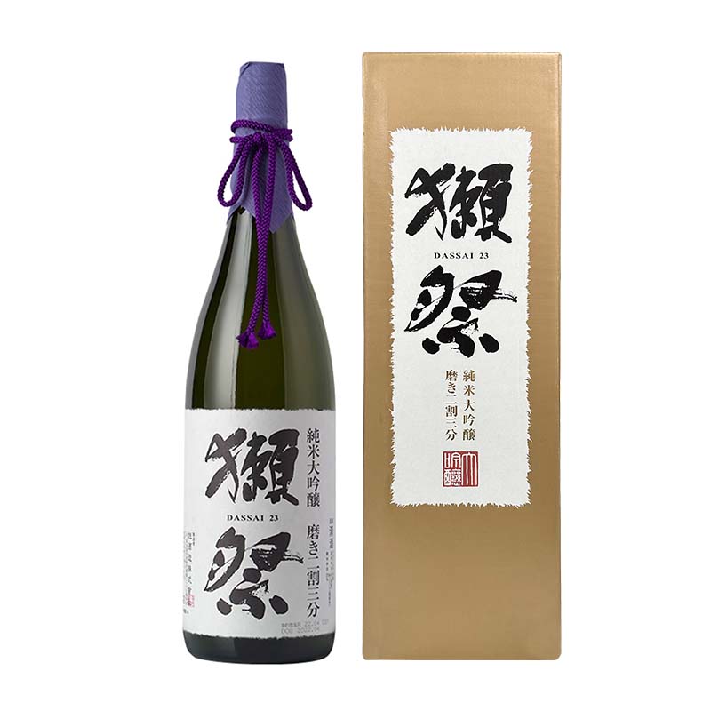 獭祭Dassai 23 纯米大吟酿二割三分 1.8L 日本行货原装进口清酒 盒装 瓶:1800ml_免税价格_亿点免税