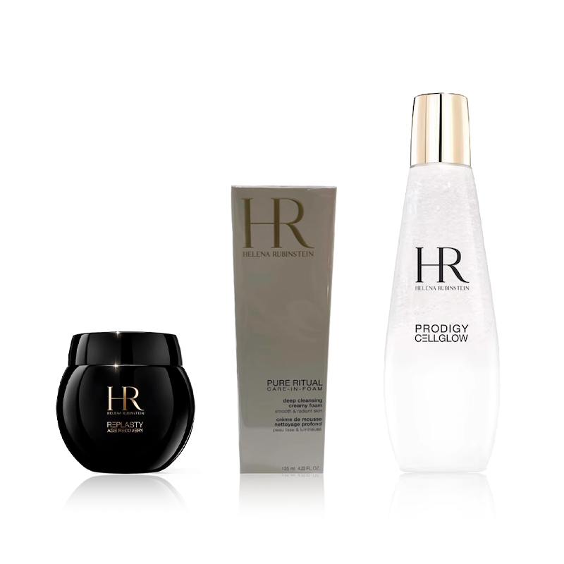[9月专享]HR赫莲娜黑绷带晚霜50ml+精萃露200ml+洁面泡沫125ml_免税价格_亿点免税