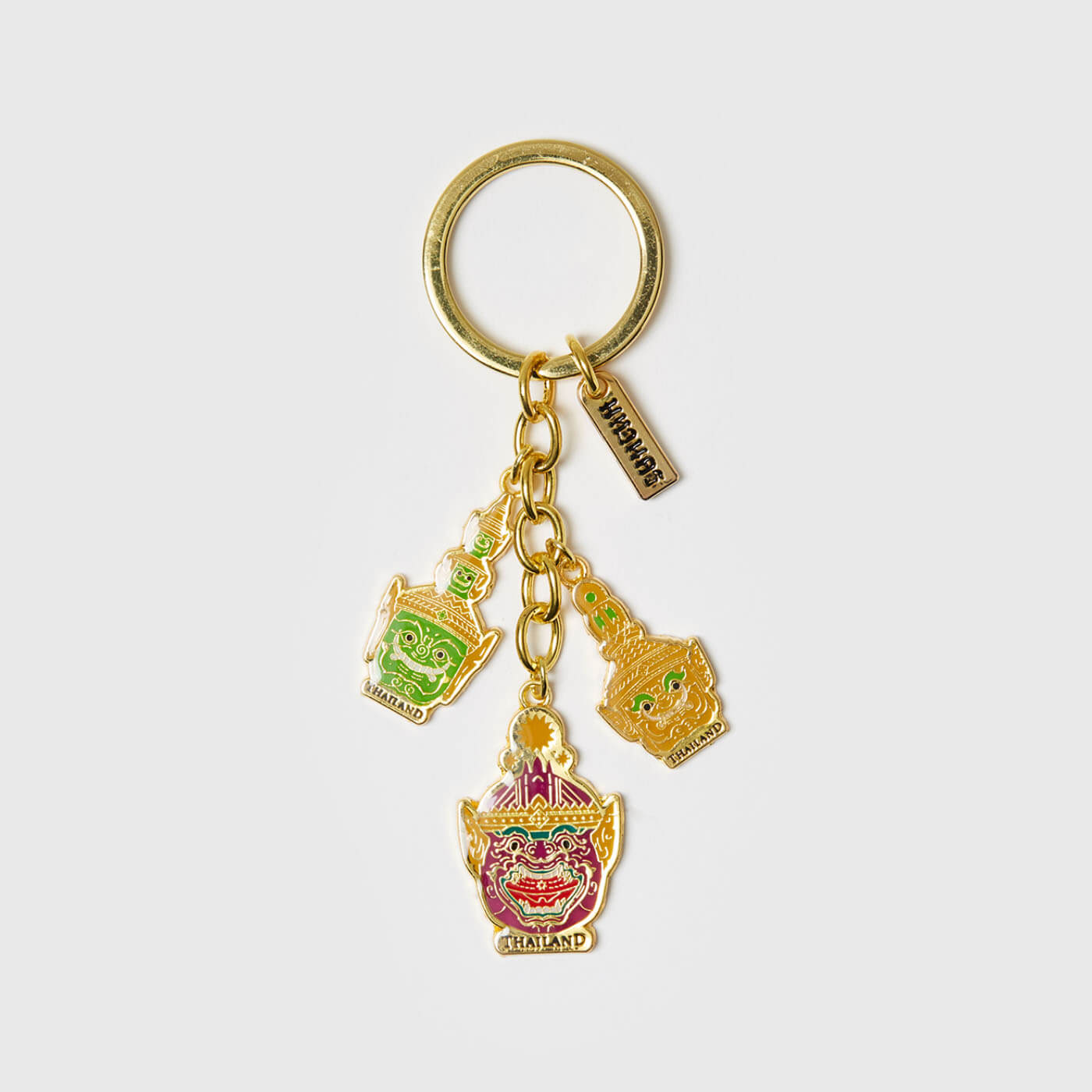 MAHANAKHON Yak 3 Heads Keychain - Purple_免税价格_亿点免税