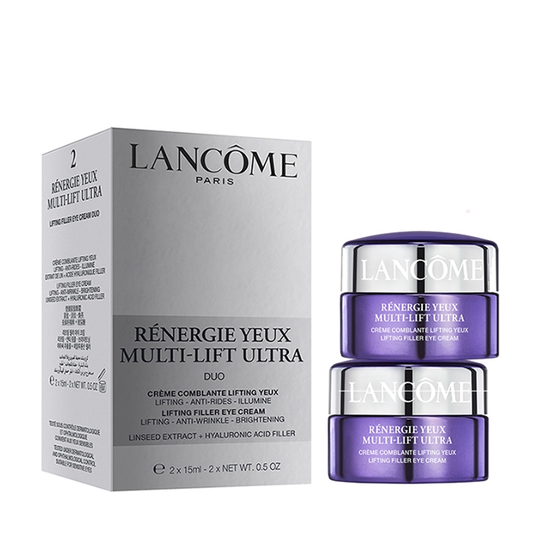 (特卖商品)Lancome 兰蔻塑颜紧致焕亮眼霜套装15ml*2_免税价格_亿点免税