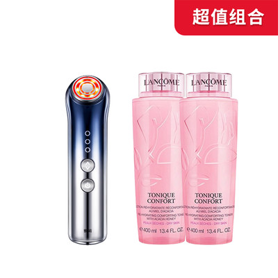 【超值组合套装】雅萌 美容仪S12 PLUS + LANCOME兰蔻大粉水新清滢柔肤水(粉水)400ml x 2_免税价格_亿点免税