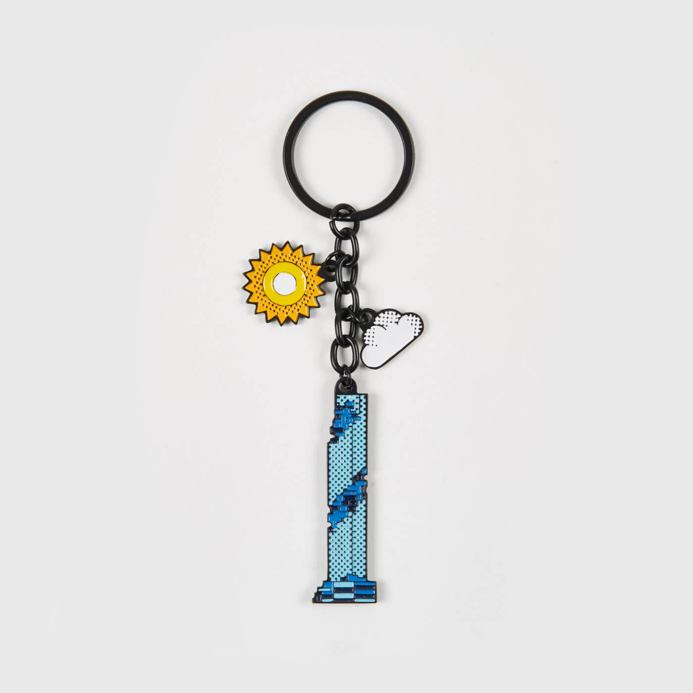 Mahanakhon SkyWalk Keychain 3H Day and Night Blue_免税价格_亿点免税