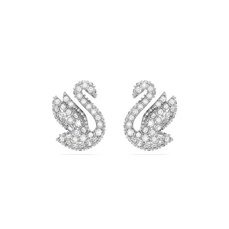 SWAROVSKI 施华洛世奇Swarovski Iconic Swan 耳钉_免税价格_亿点免税