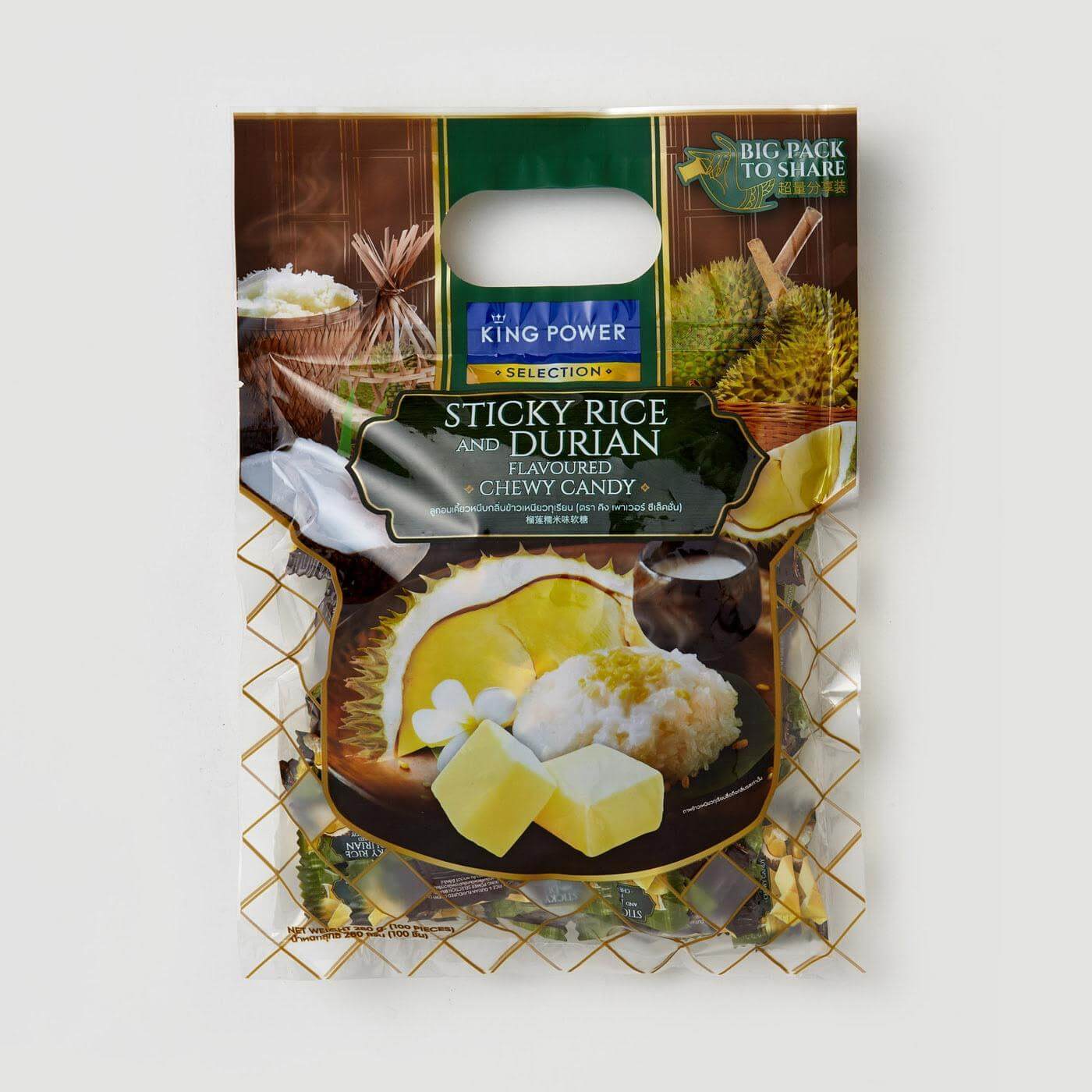 KING POWER SELECTION Sticky Rice & Mango Flavoured Chewy Candy 280G.