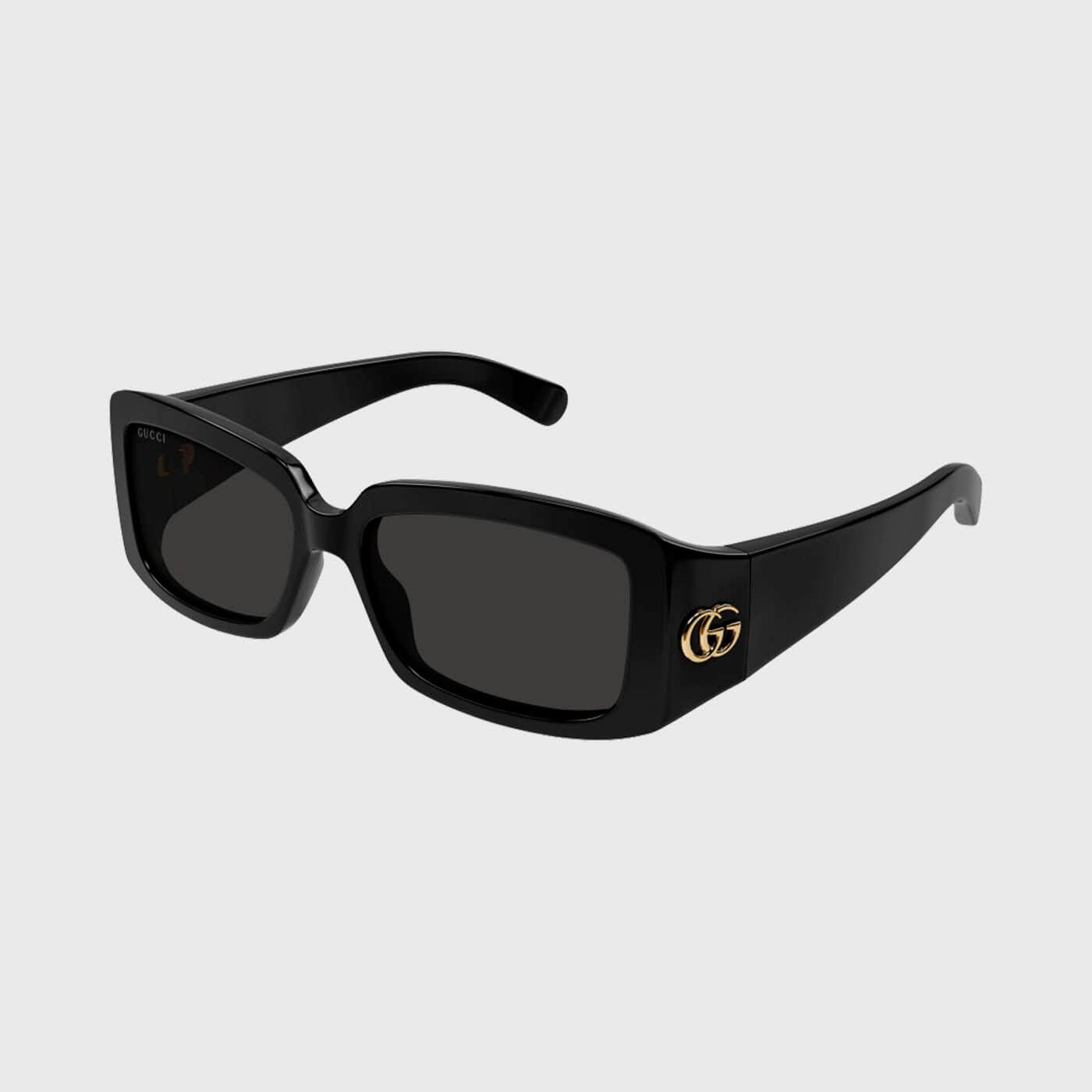 古驰 GUCCI (太陽眼鏡) GG CORNER COPY OF SHINY BLACK MAZZUCCHELLI/GREY 54_免税价格_亿点免税